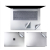 Naklejka Microsoft Surface Laptop 3,4,5,6 15' SREBRNY