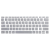 Nakładki na klawisze US do Microsoft Surface Laptop 3/4/5 SREBRNY