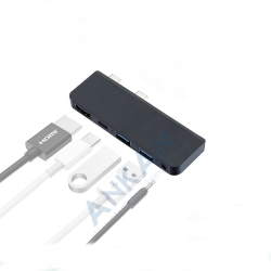 Koncentrator HyperDrive HUB 5w1 2xUSB USB-C HDMI 4K Audio dla Microsoft Surface Pro X 1876