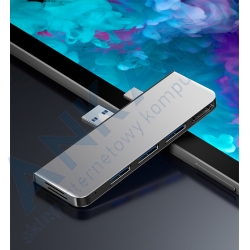 Koncentrator HyperDrive HUB DP mini 6w1 3xUSB SD/TF HDMI 4K dla Microsoft Surface Pro 4 5 6