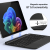 Klawiatura podświetlana magnetyczna BT do Microsoft Surface Pro 12 SZARA