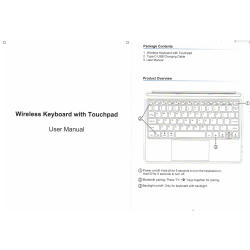 OUTLET Klawiatura podświetlana magnetyczna  Bluetooth dla Microsoft Surface Go 1/2/3