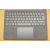 Palmrest z klawiaturą UK Microsoft Surface Laptop 3,4,5 13,5 cali PLATYNOWY Alcantara