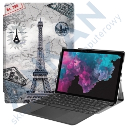 Etui pokrowiec do Microsoft Surface Pro 4 5 6 7 wieża eiffla