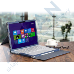 Futerał z podstawką dla Microsoft Surface Book 1 2 3 15 cali NIEBIESKI