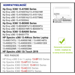 Futerał dla HP ENVY X360 13-AY, 13Z-AY, 13-BD, ENVY 13-BA, EliteBook x360